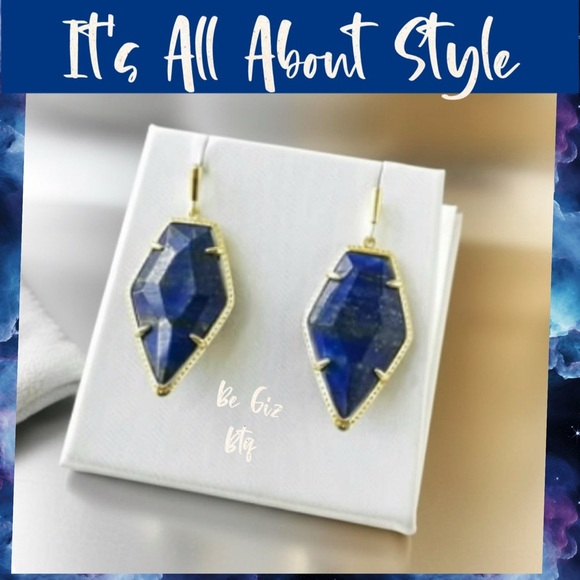 Authentic Kendra Scott Blue Earrings At Awesome Prices To Buy Now and Save - Picture 6 of 7